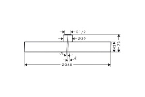 Верхний душ Hansgrohe Rainfinity 360 1jet, матовый черный 26231670 - 2