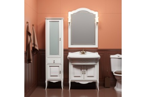 Шкаф-пенал Opadiris Лоренцо 45 L белый матовый - 2