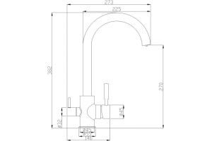 Смеситель Steel Hammer SH 713 INOX для кухонной мойки - 2