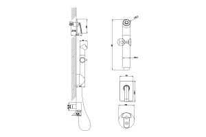 Гигиенический душ Lemark Bellario со смесителем LM6819C - 2