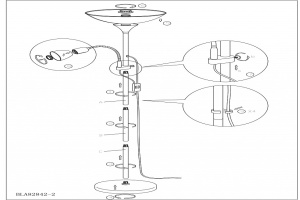 Торшер с подсветкой Eglo ПРОМО Up 2 93917 - 2