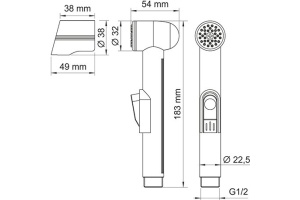 Гигиенический душ Wasserkraft A081 - 2