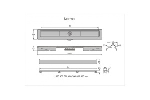 Душевой лоток Berges C1 Norma черный матовый - 2