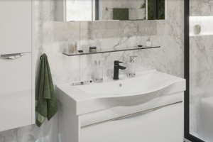 Полка STWORKI Glass Shelf 90 полкодержатели черные - 2