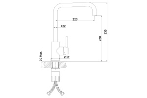 Смеситель для кухонной мойки Lemark Expert хром (LM5077S) - 2