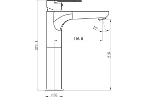 Смеситель BelBagno Loyd LOY LMC CRM для раковины - 2