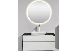 Тумба с раковиной Black&White Universell 100 бело-черная - 2