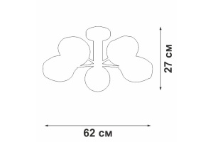 Люстра на штанге Vitaluce V39560 V39560-8/5PL - 2