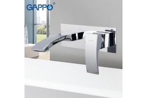 Смеситель для раковины встраиваемый Gappo хром