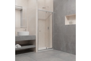 Душевая дверь  70*185 RGW PA-02 NEW Хром/Прозрачное/6 мм (67-80) (EasyClean)