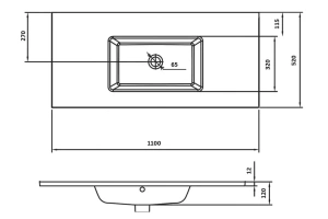 Раковина-столешница Armadi Art NeoArt 110 золото - 3