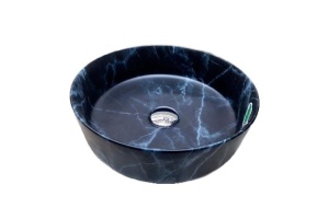 Раковина накладная CeramaLux MNC 35.5 см под камень/черный (C1107)