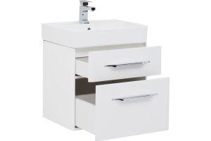 Тумба с раковиной Aquanet Виченца 60 белый глянец - 3