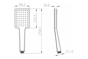 Душевая лейка Lemark хром (LM8124C) - 2
