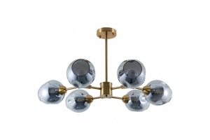 Потолочная люстра Arte Lamp Yuka Smoky A7759PL-6PB