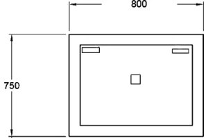 Зеркало Sanvit Матрикс 80 с подсветкой - 2