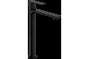 Смеситель для раковины Hansgrohe Rebris E с донным клапаном черный матовый