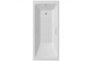 Ванна чугунная Delice Camelot 180х80 с отверстиями под ручки и антискользящим покрытием