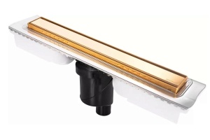 Душевой лоток Berges B1 Keramik 70 золото глянцевое