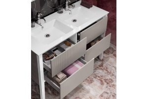 Тумба для комплекта Opadiris Рубинно 120 серая - 3