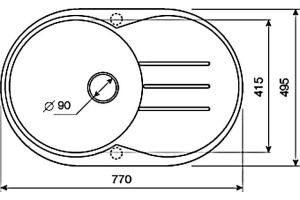 Мойка кухонная Lava E2 белая - 3