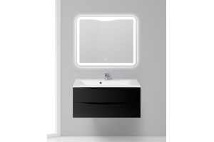 Тумба с раковиной BelBagno Marino 100 nero lucido - 2