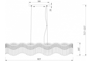 Подвесная люстра Maytoni Gracia DIA201PL-06G1 - 2