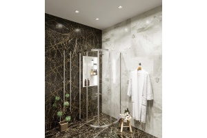 Душевой уголок Agger A01 090TCR/G 90х90, прозрачное стекло - 2