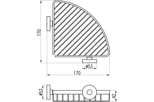 Мыльница угловая Rav Slezak Colorado хром - 2