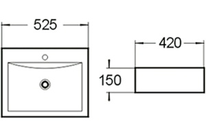 Раковина SantiLine SL-1005 - 2