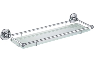 Полка в ванну стеклянная Timo Nelson 150072/00 хром