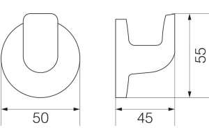 Крючок Veragio Oscar OSC-5231.CR хром - 2