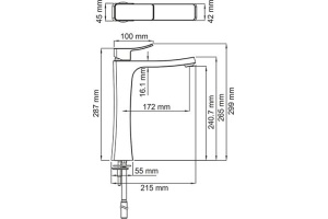 Смеситель Wasserkraft Aller 1063H для раковины - 3