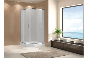 Душевой уголок Cezares Eco O-R-2-90-P-Cr стекло punto - 2