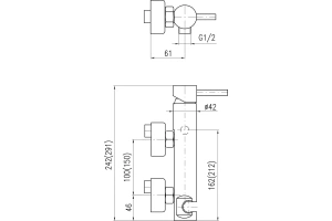 Смеситель для душа Rav Slezak Seina бронза - 2