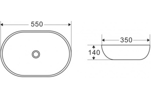 Раковина BelBagno BB1048 - 3