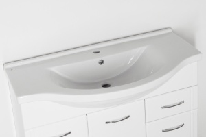 Тумба с раковиной Style Line Эко Стандарт №26 100 белая - 3