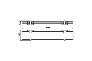 Полка стеклянная Gappo G0707 - 2