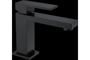 Смеситель для раковины Boheme Qubic черный матовый