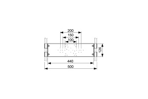 Монтажная пластина для фитингов для установки в профиль - 2