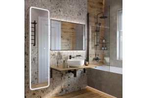 Столешница с раковиной DIWO Элиста 100 светлое дерево, с раковиной Moduo 40 RING - 3