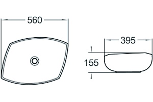 Раковина SantiLine SL-1027 - 2