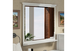 Мебель для ванной Comforty Тбилиси 90 белый глянец - 3