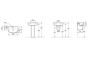 Раковина Jacob Delafon Odeon Up E4755G 56 см - 2