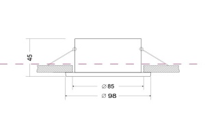 Встраиваемый светильник Maytoni Yin DL030-2-01W - 2