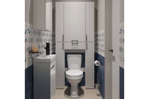 Шкаф DIWO Суздаль 87 для туалета, нижний - 2