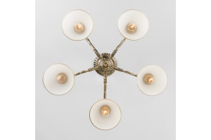 Люстра на штанге Eurosvet Caldera 60106/5 античная бронза - 2