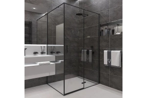 Душевой уголок Veconi Rovigo RV-073B 100x80 профиль черный (RV073B-10080-01-C4)