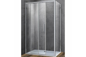 Душевой уголок Vincea Soft 150х90 хром стекло прозрачное