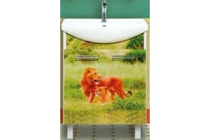 Тумба под раковину Misty Легенда 75 с рисунком